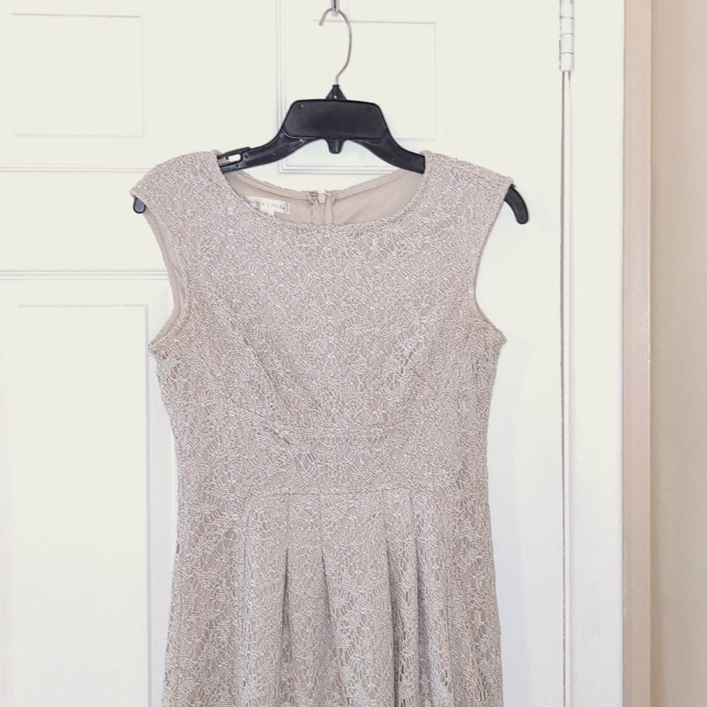 London Times Ivory Lace Dress